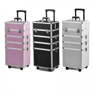 Aluminum Rolling Makeup Train Case
