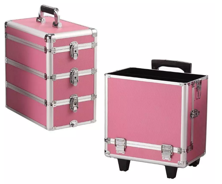 Aluminum Rolling Makeup Train Case