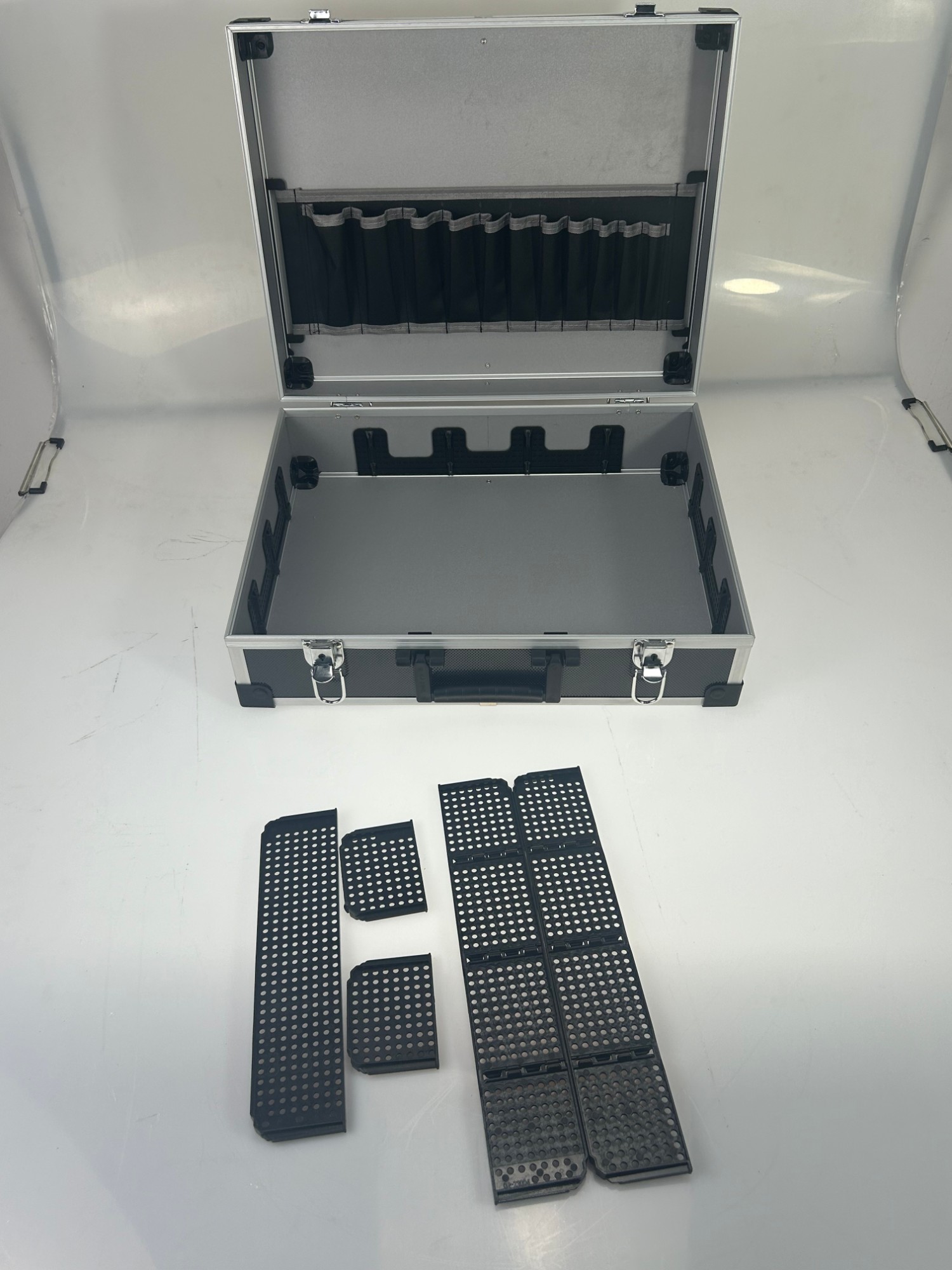 Universal Tool Box Empty Aluminium Customisable Compartment Toolbox 